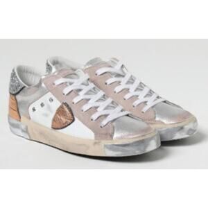 Nearly New! Philippe Model Paris Glitter Prsx Sneakers Women’s Sz. 38 (US 8-8.5)